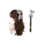 Орех кешью, заколка для волос, твист, косичка [холодный коричневый]