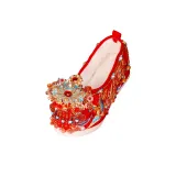 Флисовая подкладка, красный [Удача и процветание], 6 см