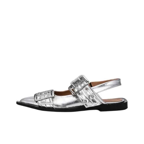 GANNI Планшет Повседневная Обувь Женская Серебряная