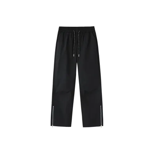 SANSASTORE Black Unisex Casual Pants SANSASTORE Черные Унисекс Повседневные Штаны