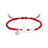 Браслет-шнурок "Звезды" [Красный]