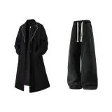 Чёрный + Чёрный Джинсы с Флисовой Подкладкой