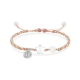 Браслет-шнурок "Звезды" [Розовый]