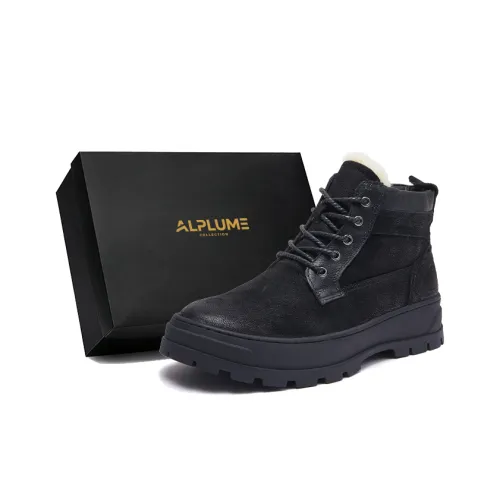 ALPLUME Сноубутсы Черные Австралийская Утолщенная Шерсть Мужской