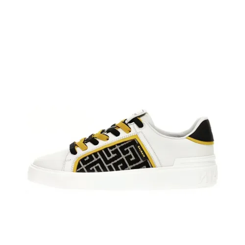 BALMAIN B Court Low Top Скейтборд Кроссовки Мужские Белые