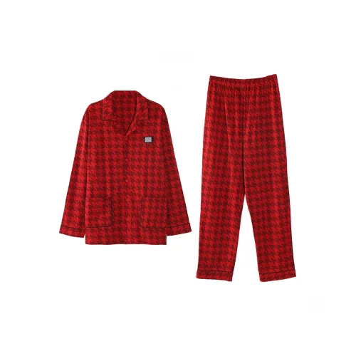 FENTENGCARE Красный Мужской Пижамный Комплект