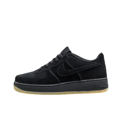 Nike Air Force 1 Премиум Low Топ Скейтборд Кроссовки Черный Детский