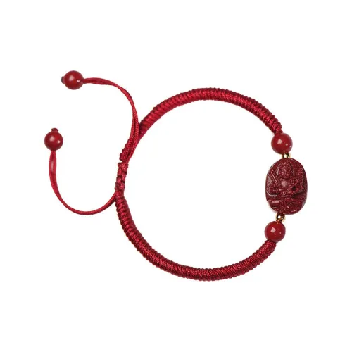 Zhenli Браслет с шнурками из киновари Унисекс