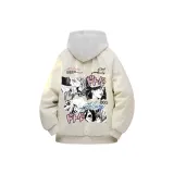 Ecru Cotton Down Jacket (Insulated)  
Экрю хлопковый пуховик (утепленный)