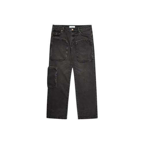 Profound Выстиранный Черный Мужские Джинсы