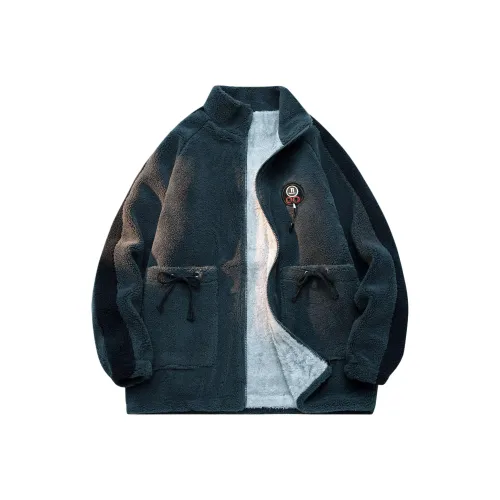 WXEX Темно-серый унисекс бархатные куртки