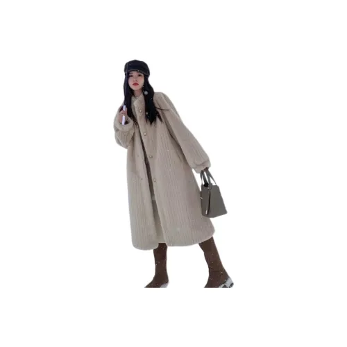 Cotton Gene Бежевый Абрикос Женское Пальто