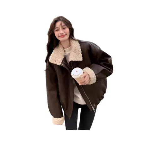 MDEHT Изображение Цвет Женская Кожаная Куртка