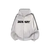 3-Stripes White Gray Thin [Премиум]