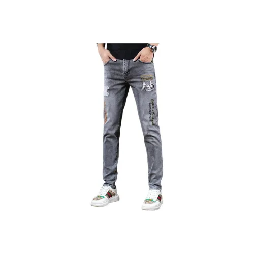 VSSYR Серый Унисекс Джинсы