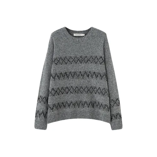 SOON FLOWER Асфальт Серый Женский Свитер