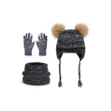 Черный двойной шар, трехкомпонентный комплект