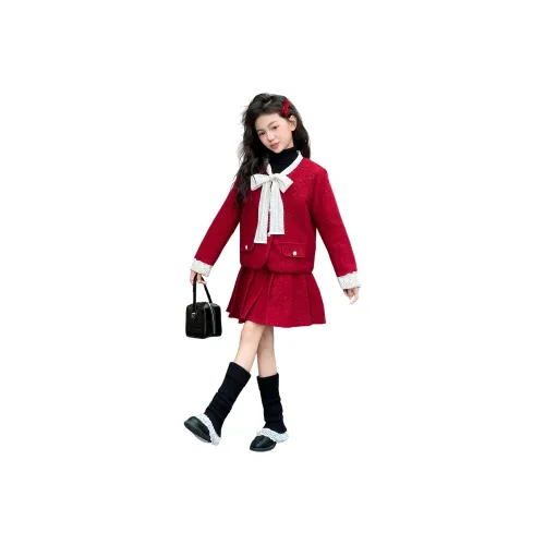 PLANDOO Красный школьный комплект с юбкой