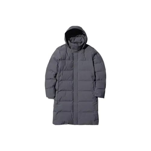 UNIQLO Asphalt Gray Мужской хлопковый пуховик