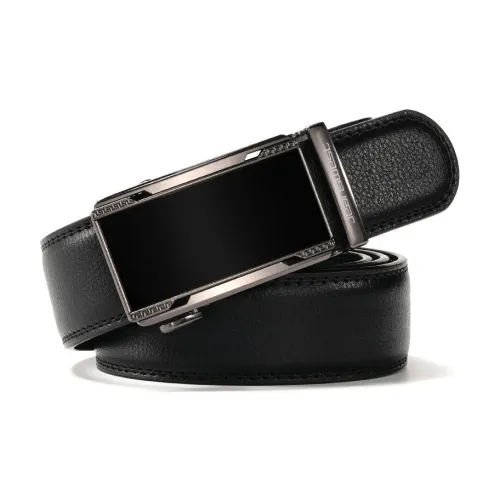 JEANSWEST Ремни из спилок коровьей кожи Мужской 3,5 см