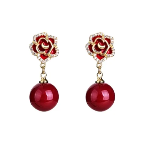 WAW Серьги с золотым покрытием из меди женские