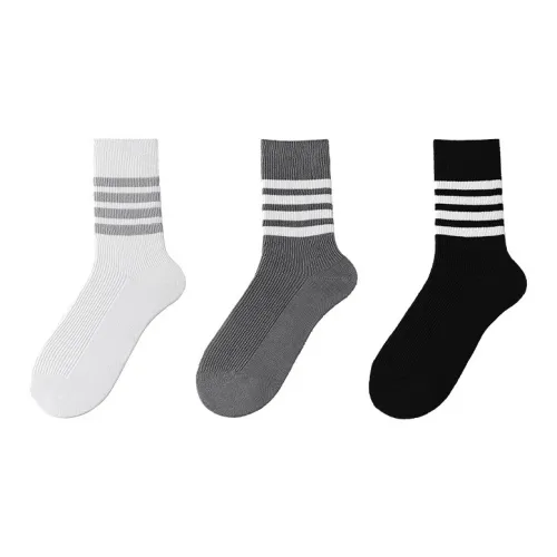 Vine Color Piano Keys Полосы Женские MID Носки до икры