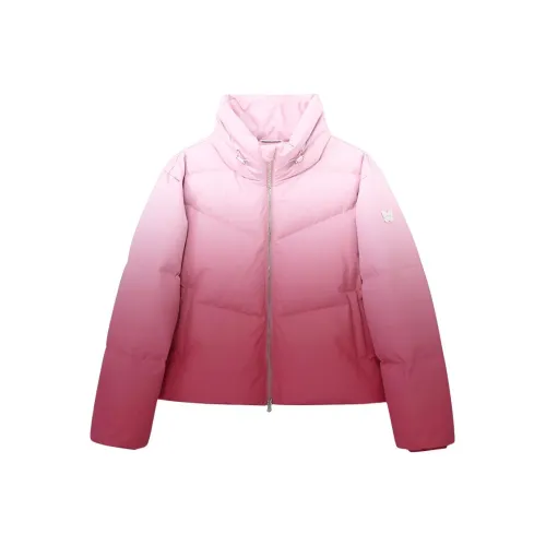 ANNA SUI Градиентный Shadow Красный Женские Пуховые куртки