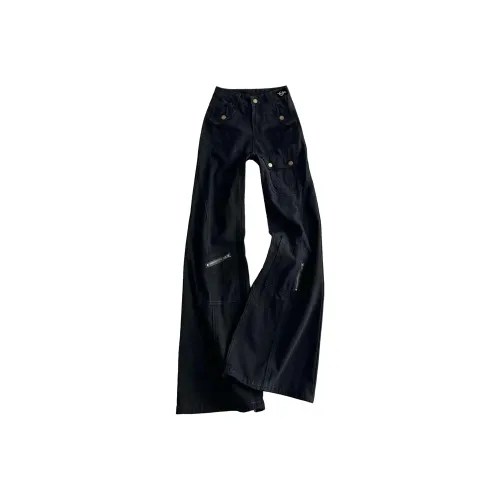 THE AIER Черные Унисекс Джинсы