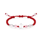 Браслет-шнурок "Звезды" [Красный]