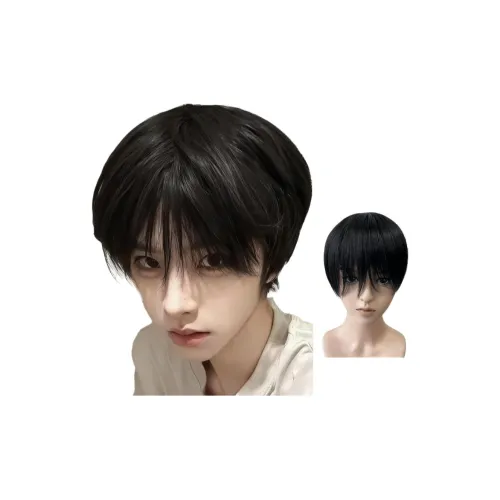 GLUNA Мужские парики для коротких волос повседневный стиль для молодежи черный UNIVERSAL COS японский стиль аниме мужской