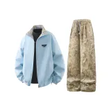 Двусторонний топ Moonlight Синий + Хаки штаны