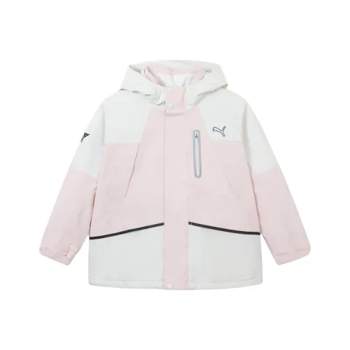 PUMA Light Pink KIDS Down Jackets PUMA Светло-розовые детские пуховики