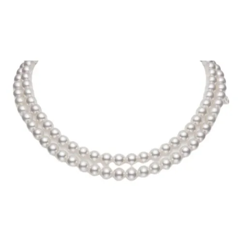 MIKIMOTO Akoya Жемчужные ожерелья Женское Белое