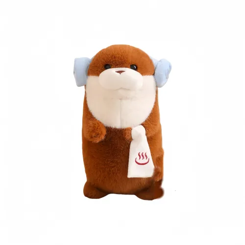 QIANQUHU Креативный Милый Плюшевый Капибара Sauna Украшение Плюшевый Брелок 13 см Длина Тела