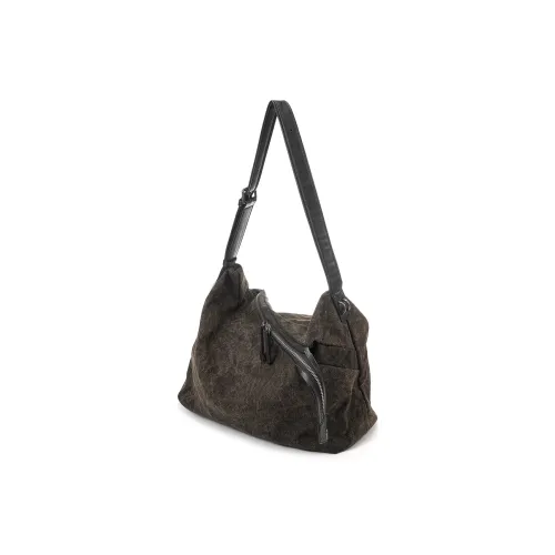 HEITIANSHIWEI Холст Сумка через плечо Большая Унисекс Лишайник Умбра