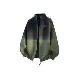 Зеленый, утолщенный кардиган, стиль