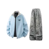 Двусторонний топ "Лунный свет" голубого цвета + серые штаны