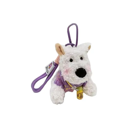 HUXIAOKE Милый Вест-хайленд Украшение Мультяшный Щенок Плюшевый Брелок 12 см Длина Тела