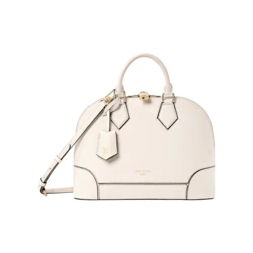 LOUIS VUITTON Alma Коровья кожа Одно плечо Сумка Маленькая Женская Слоновая кость