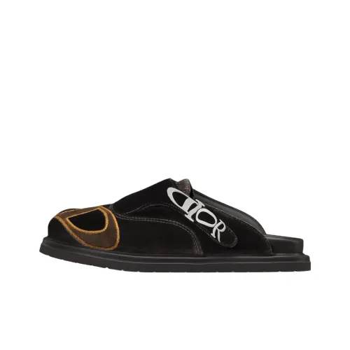 DIOR Aqua EVA Резина Нет Особенный Эффект Домашние тапочки Мужской Черный