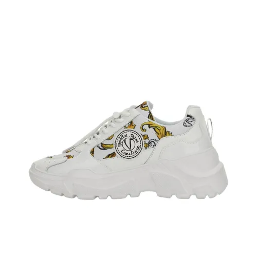 VERSACE JEANS COUTURE Низкий топ Повседневная обувь Женская Белая