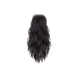 Естественный черный [Высокий темный объем заколка-краб конский хвост]