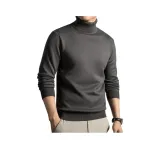 Корейский Серый Коричневый Флис-На подкладке