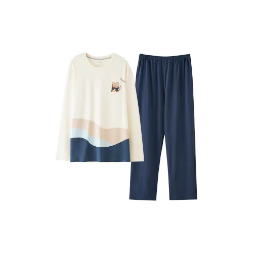 CAOBENCHUSE Абрикос Мужской Пижамный Комплект