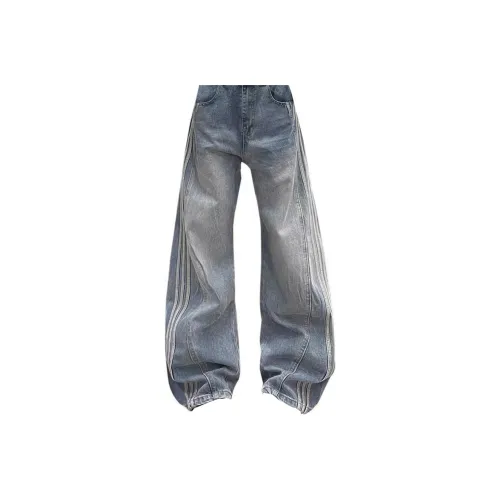 VNHP Blue Unisex Jeans VNHP Синий Унисекс Джинсы