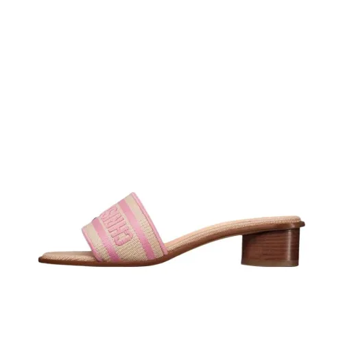 DIOR DIORIVIERA Rubber Slide Тапочки Женские Розовый