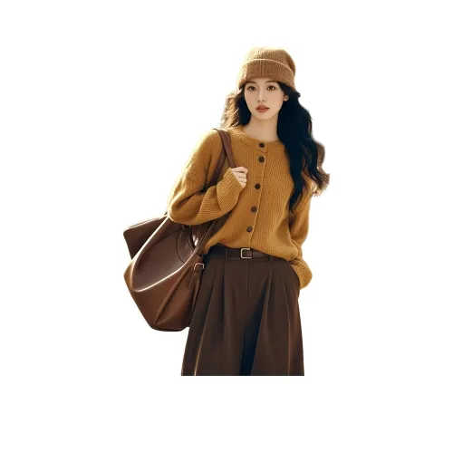 ONENINE34PM Коричневый Свитер Женские Трикотаж