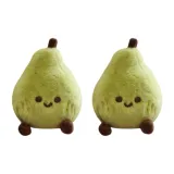 Зеленая утка, груша, украшение, 2 штуки