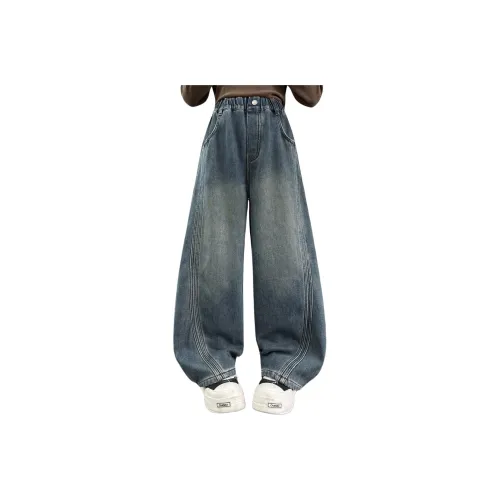 Disney Синий Утолщенный и с флисовой подкладкой KIDS Джинсы