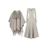 Хаки Шаль + Хаки Платье